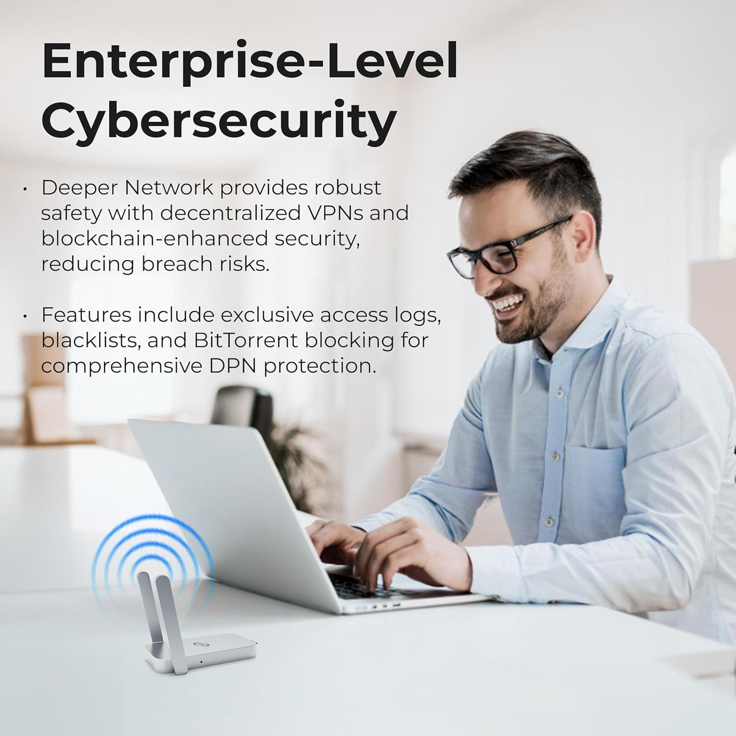 Deeper Connect Air – Pocket-Sized VPN Router: Compact VPN router offering decentralized, secure, and private internet access; supports simultaneous 4K streaming on multiple devices without subscription fees