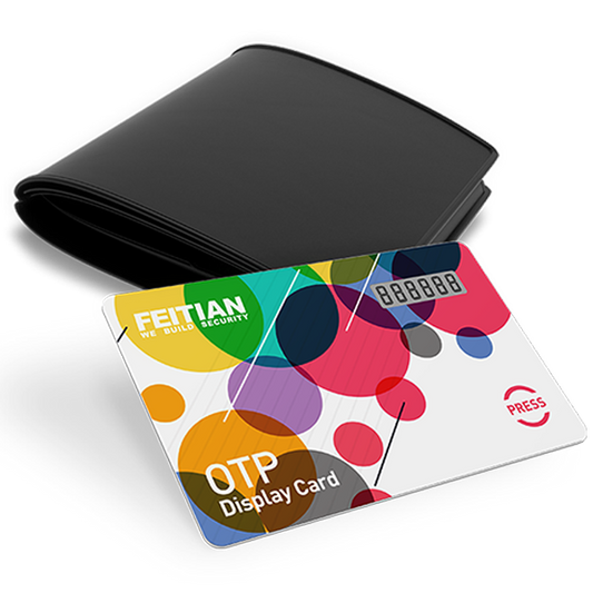 FT VC-200E OTP Token – OATH-TOTP Compliant, E-Ink Display, Waterproof IP68, 5-Year Battery, Zero Software, ISO7816, Secure 2FA for Azure, Okta, PingID, and More