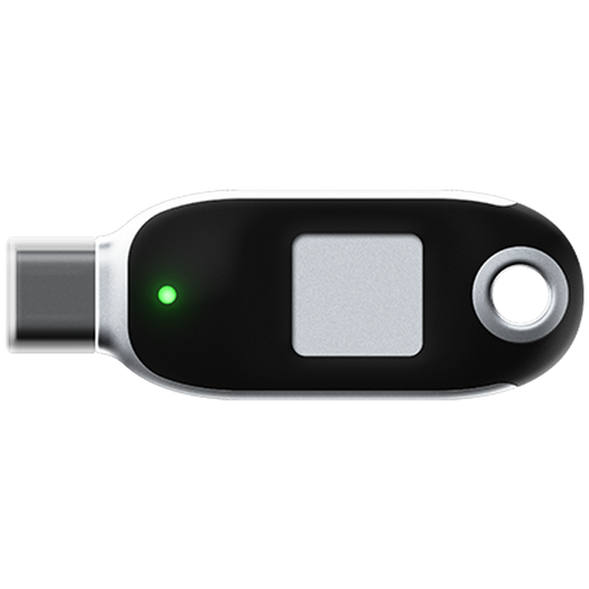 FT BioPass FIDO2 K26 – USB-C Biometric Security Key with Fingerprint Authentication, FIDO2/U2F Certified, FIPS 140-2 Level 2, Supports Windows Hello, Works with Major Platforms and Services