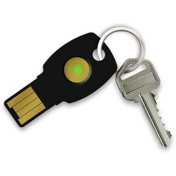 FT ePass FIDO2 K9B Security Key – USB-A & NFC, FIDO2/U2F Certified, Phishing-Resistant 2FA, HOTP Support, IP67 Rated, Compatible with Windows, macOS, Linux, Android, Chrome OS