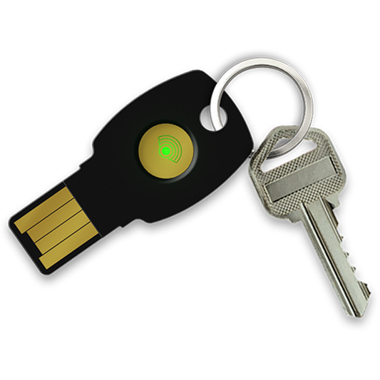FT ePass FIDO2 K9B Security Key – USB-A & NFC, FIDO2/U2F Certified, Phishing-Resistant 2FA, HOTP Support, IP67 Rated, Compatible with Windows, macOS, Linux, Android, Chrome OS