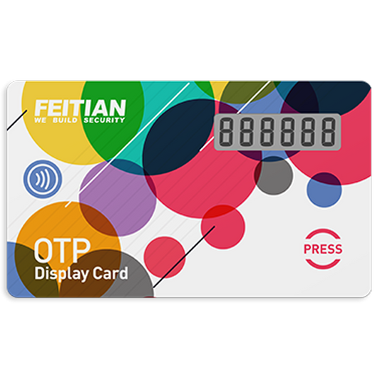 FT Mini VC-200E OTP Token – Compact E-Ink Display, OATH-TOTP Compliant, NFC Seed Programming, Waterproof IP68, 5-Year Battery Life, Zero Software, Ideal for Secure 2FA Authentication