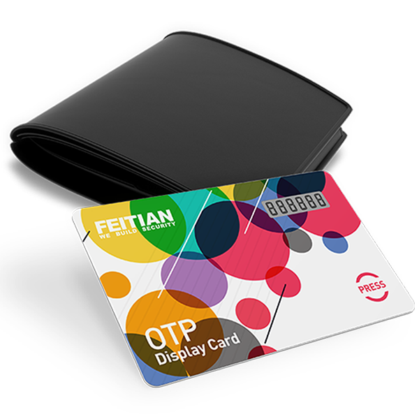 FT VC-200E OTP Token – OATH-TOTP Compliant, E-Ink Display, Waterproof IP68, 5-Year Battery, Zero Software, ISO7816, Secure 2FA for Azure, Okta, PingID, and More